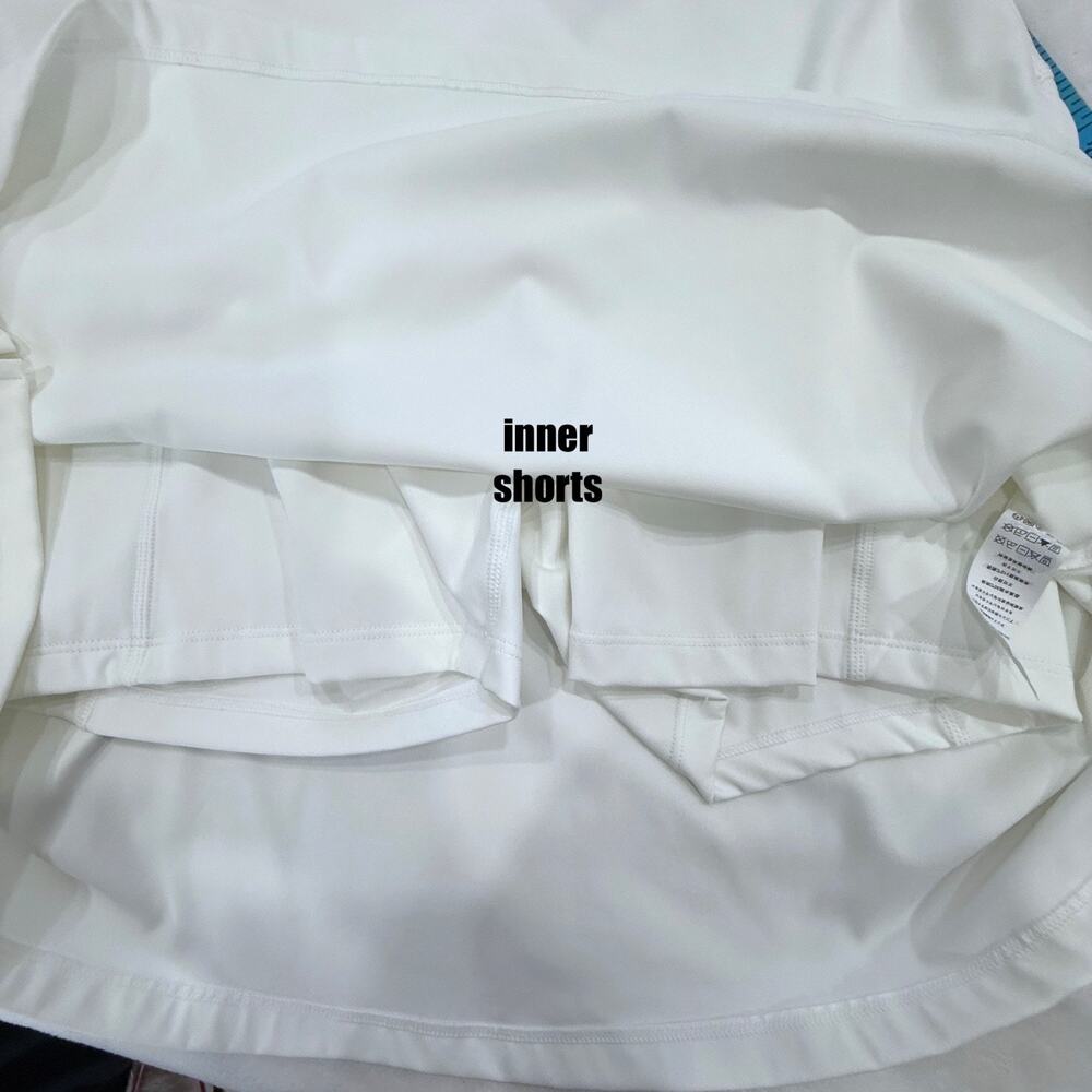 Ododos NWT Tennis Skort Women's M Pickleball Golf Skirt White Mini Athleisure - Picture 4 of 7